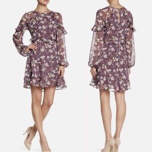 Astr The Label Movue Ruffled Floral Boho Cottagecore Sundress Long Sleeves